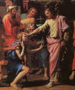 Nicolas Poussin Jesus Healing the Blind of Jericho oil painting on canvas